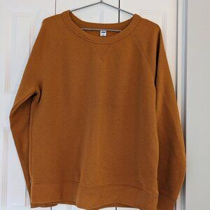 Woman's Medium Crewneck Hoodie Orange